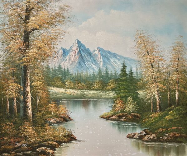 “Whispers of Silent Valleys” - a painting by European school (XX)