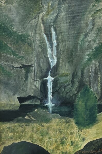“Echoes of Falling Silence” - a painting by European school (XX)