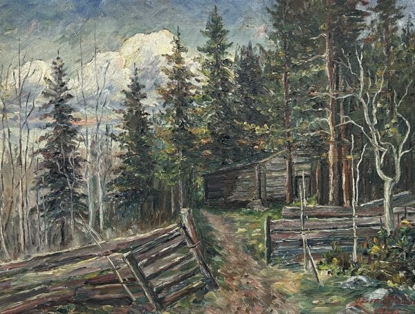 “Embrace of the Silent Grove” - a painting by European school (XX)