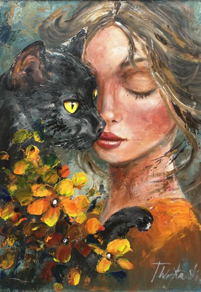 “Moonlit Serenade” - a painting by Tadeusz Wojtkowski