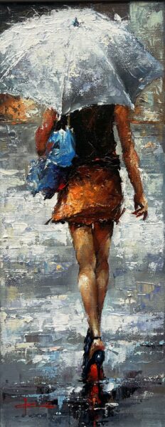 “Rhapsody in Raindrops” - a painting by Marian Jesień