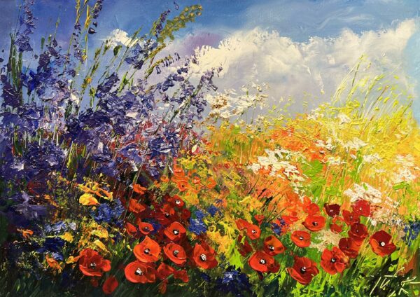 Euphony of Blooming Hues - a painting by Pentti Vainio