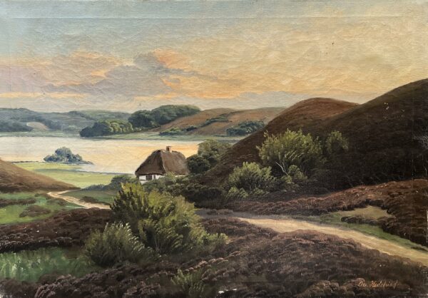 “Embers of Evening Stillness” - a painting by European school (XX)