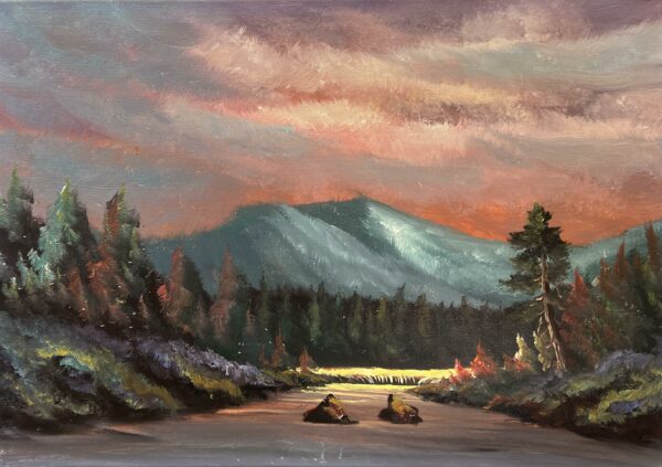 “Whispers of Twilight Reverie” - a painting by European school (XX)