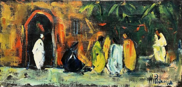 “Echoes Beneath The Arch” - a painting by European school (XX)