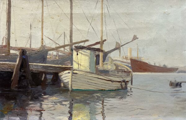 Ebb of Silent Journeys - a painting by European school (XX)
