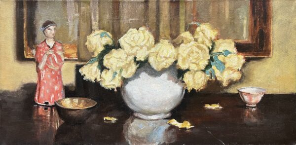 “Elegance in Bloom” - a painting by European school (XX)