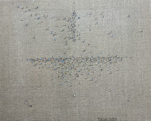 Słuchaj co miasto mówi do Ciebie - a painting by Filip Łoziński