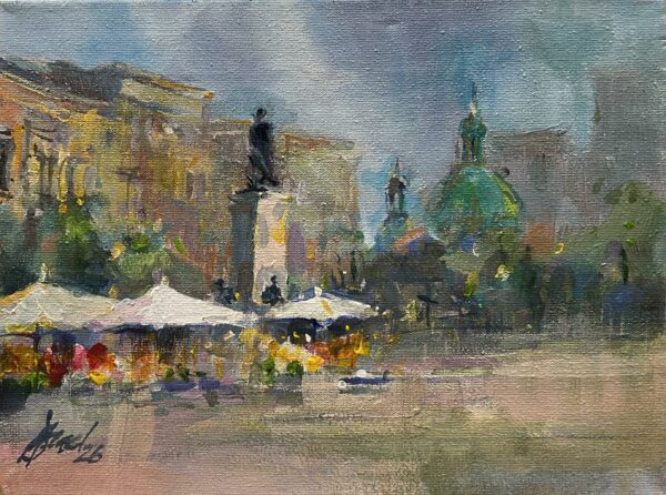 Kraków - a painting by Maciej Szwec