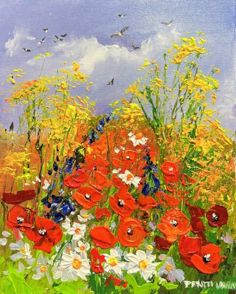 “Symphony in Bloom” - a painting by Pentti Vainio