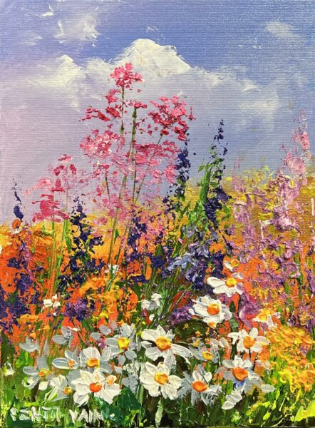 “Blossoms in Radiant Rhapsody” - a painting by Pentti Vainio