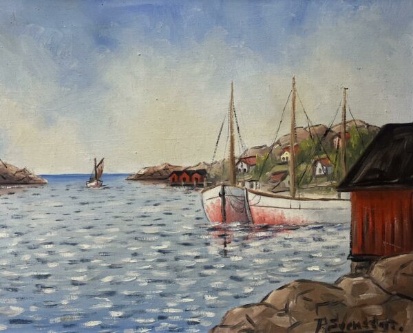 “Shores of Forgotten Time” - a painting by European school (XX)