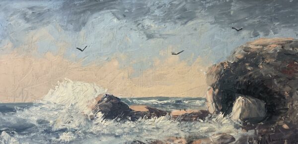 “Echoes of Tempest Serenity” - a painting by European school (XX)