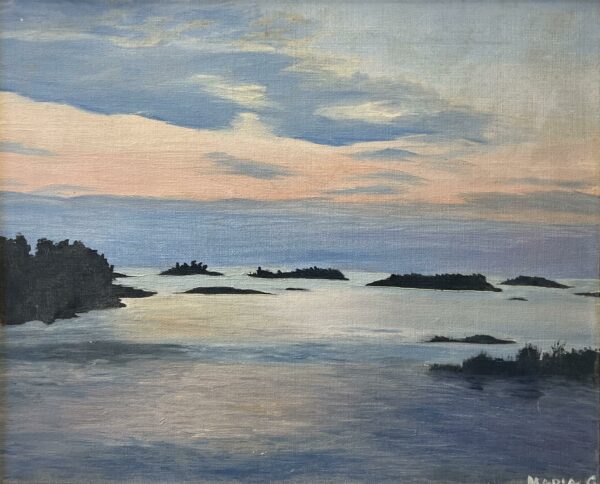 “Serenade of the Evening Tide” - a painting by European school (XX)