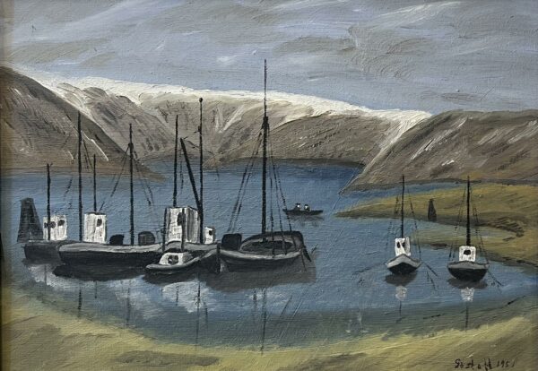 “Veil of Stillness” - a painting by European school (XX)