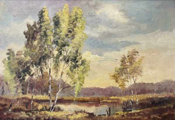 “Whispers of Autumn Light” - a painting by European school (XX)