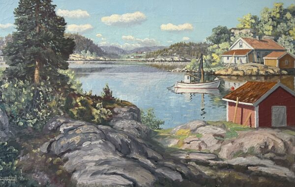 “Echoes of a Serene Embrace” - a painting by European school (XX)
