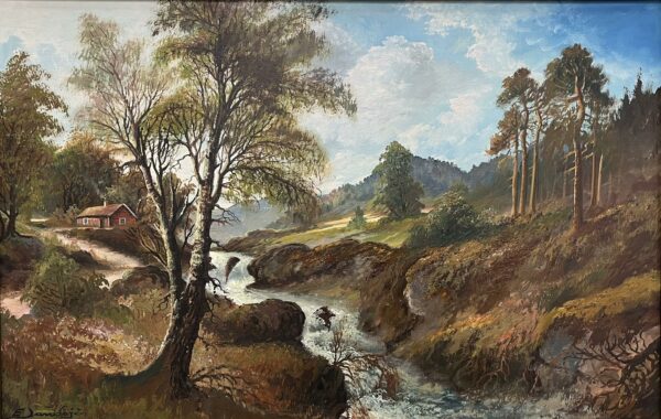 “Quietude in Verdant Verse” - a painting by European school (XX)