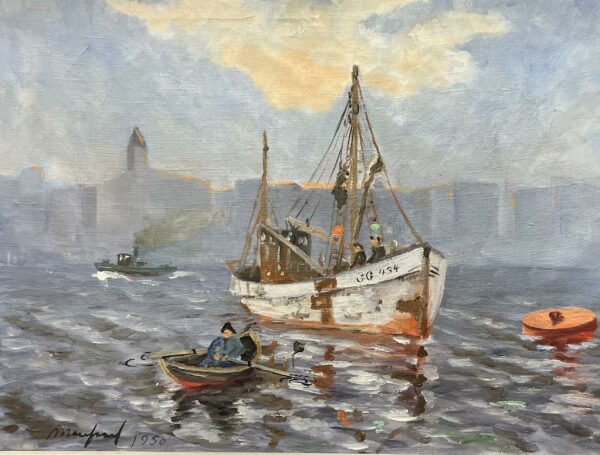 “Echoes of the Eternal Tide” - a painting by European school (XX)