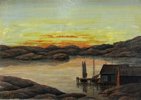 “Silent Symphony of Dusk” - a painting by European school (XX)