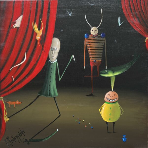 “Dance of the Phantom Masquerade” - a painting by Jarosław Kiełczyński