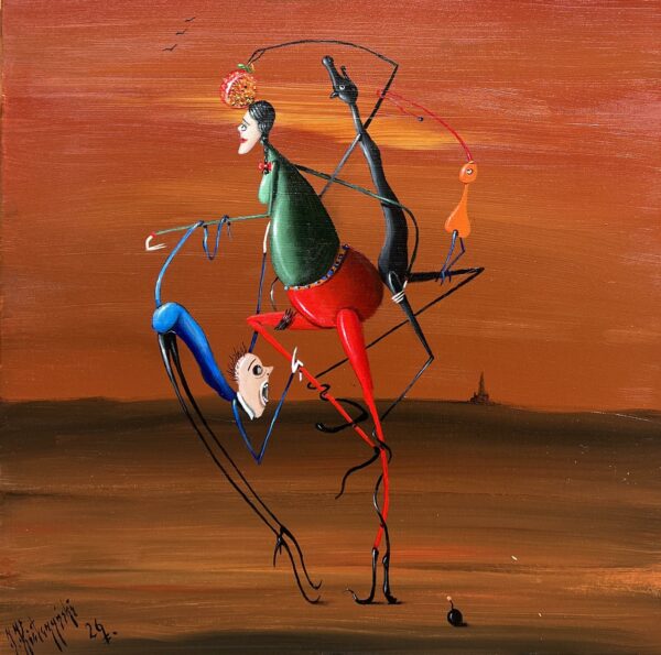 “Sunset Carnival of Dreams” - a painting by Jarosław Kiełczyński