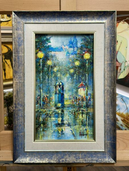 “Serenade of Urban Luminance” - a painting by Danuta Frydrych