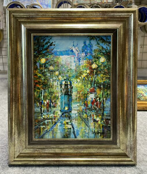 “Urban Nocturne” - a painting by Danuta Frydrych