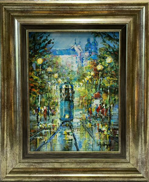 “Urban Nocturne” - a painting by Danuta Frydrych