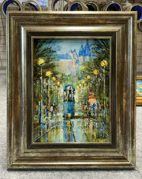 “Echoes of the Electric Twilight” - a painting by Danuta Frydrych