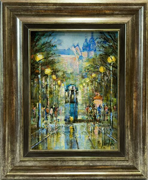 “Echoes of the Electric Twilight” - a painting by Danuta Frydrych
