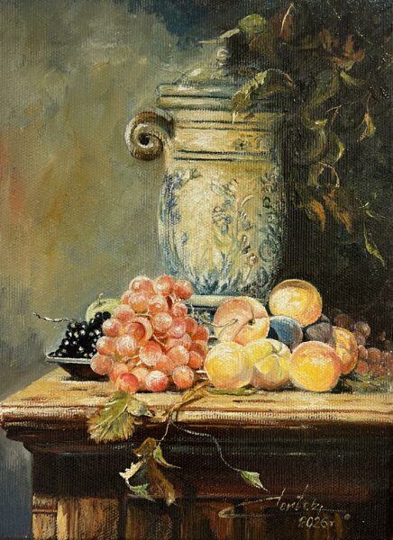 Brzoskwinie - a painting by Zbigniew Cortez Zając