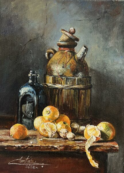 Mandarynki buteka - a painting by Zbigniew Cortez Zając
