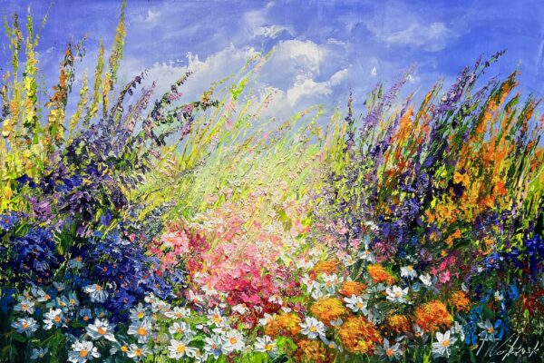Chorus of Petals - a painting by Tadeusz Wojtkowski
