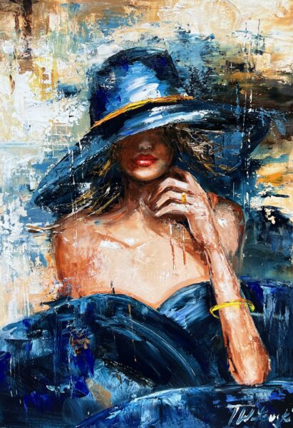 Ultramarine Veil - a painting by Tadeusz Wojtkowski