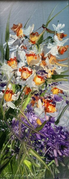 Tangerine Petal Ballet - a painting by Sergiy Tsemrouk