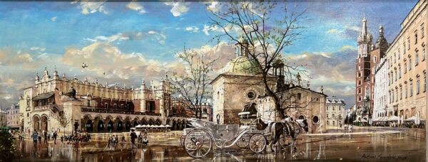 Kraków - a painting by Antoni Kowalski