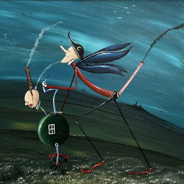Nocturne of Tenuous Motion - a painting by Jarosław Kiełczyński