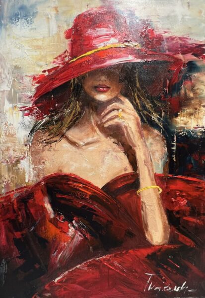 The Scarlet Concealment - a painting by Tadeusz Wojtkowski