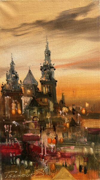 Honeylight Towers - a painting by Sergiy Tsemrouk