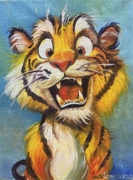 Golden Exclamation - a painting by Aleksander Tomasievych