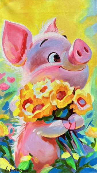 Bouquet of Mirth - a painting by Olga Litvinova