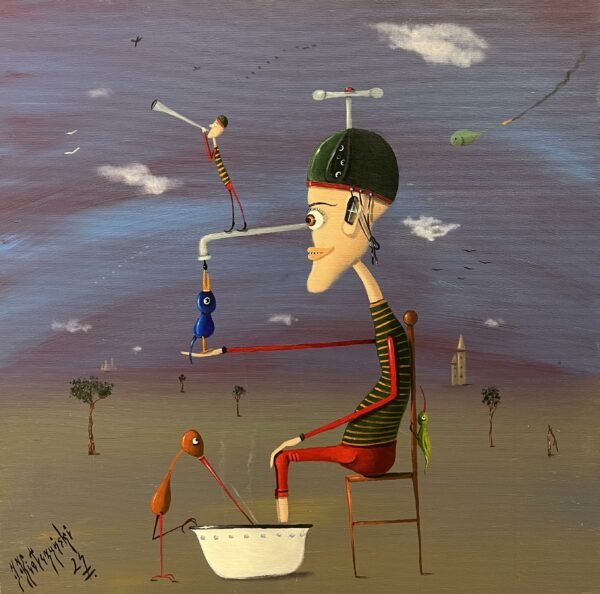 Tuning the Horizon - a painting by JarosÅ‚aw KieÅ‚czyÅ„ski