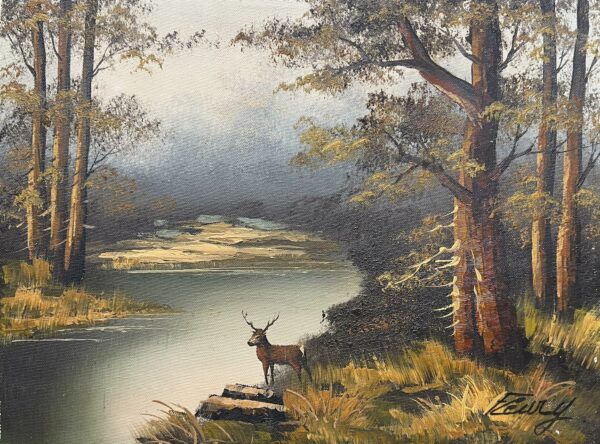 Autumn’s Gentle Vigil - a painting by European school (XX)