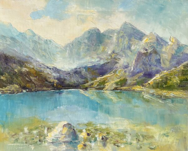 Mirrored Ascent - a painting by Adam Nowakowski