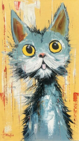 Gilded Pupil - a painting by Alfred Anioł