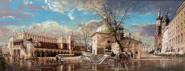 Echoes on Wet Stone - a painting by Antoni Kowalski