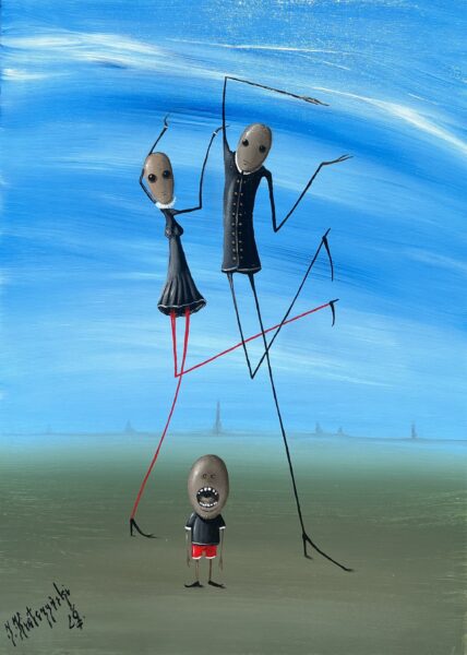 Tenuous Company - a painting by Jarosław Kiełczyński