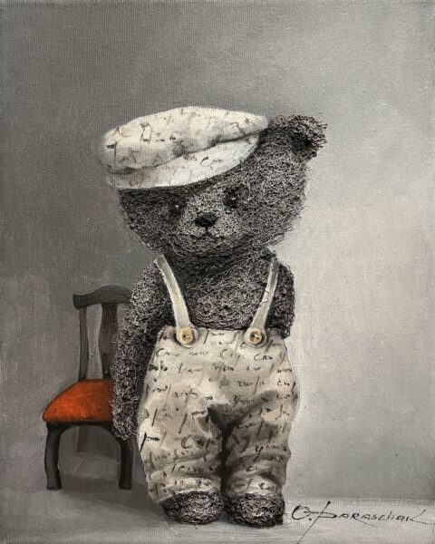 Knotted Remembrance - a painting by Oksana Parashchak