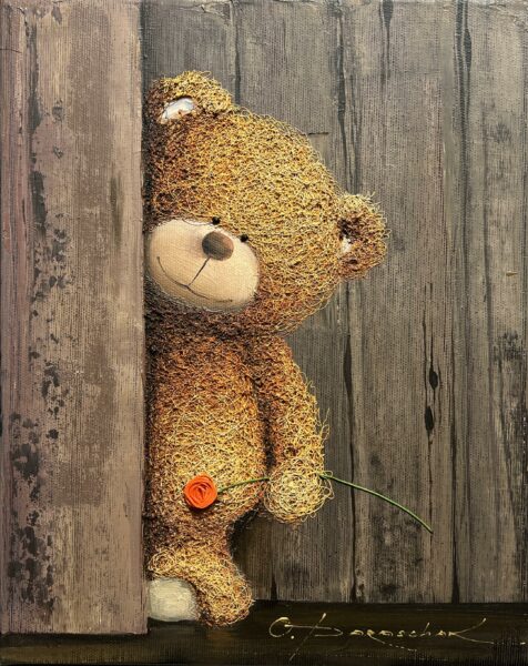 The Quiet Suitor - a painting by Oksana Parashchak
